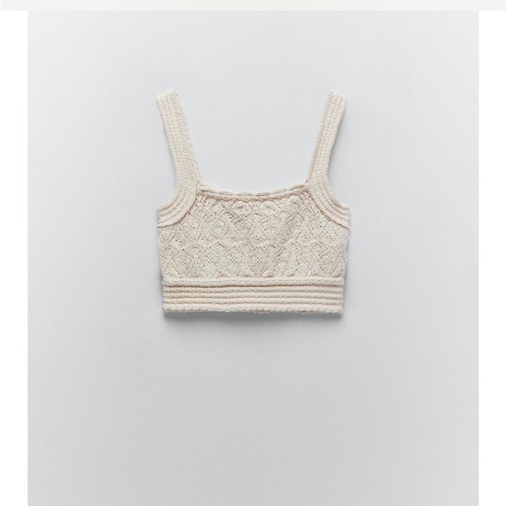 Zara open knit top